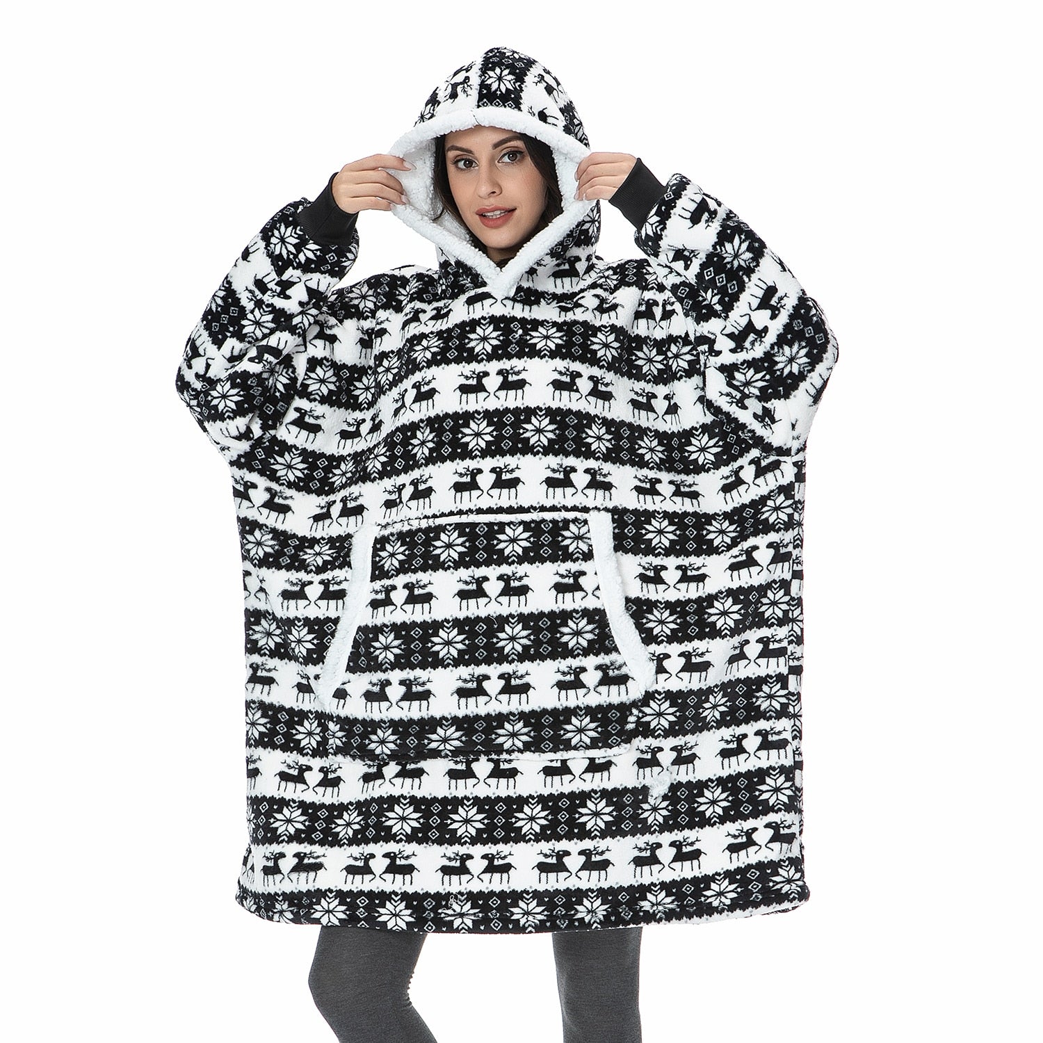 Caryn - Köstliche Kombination aus weichem Hoodie und kuscheliger Decke in einem! 7