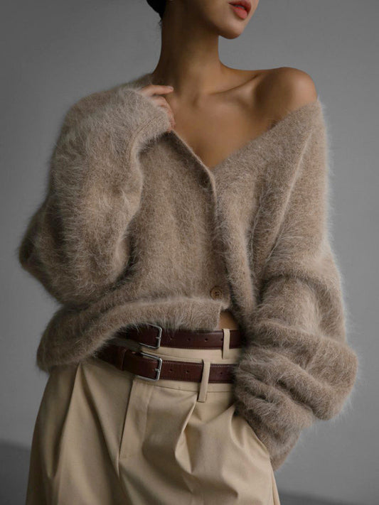 Cassey | Stilvolle Lockere Knopfleiste-Cardigan 0