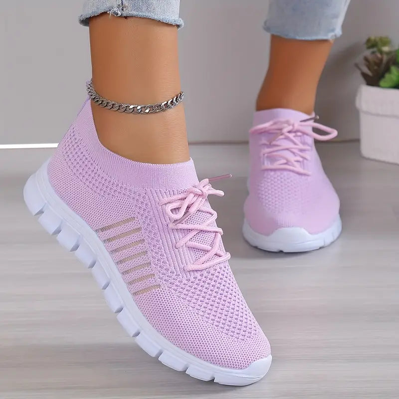 Celia - Atmungsaktive Schnürsenkel Lauftrainer Turnschuhe 0