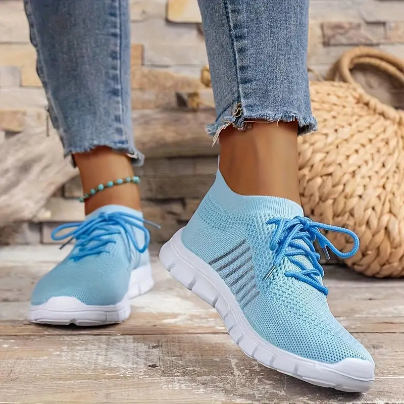 Celia - Atmungsaktive Schnürsenkel Lauftrainer Turnschuhe 2