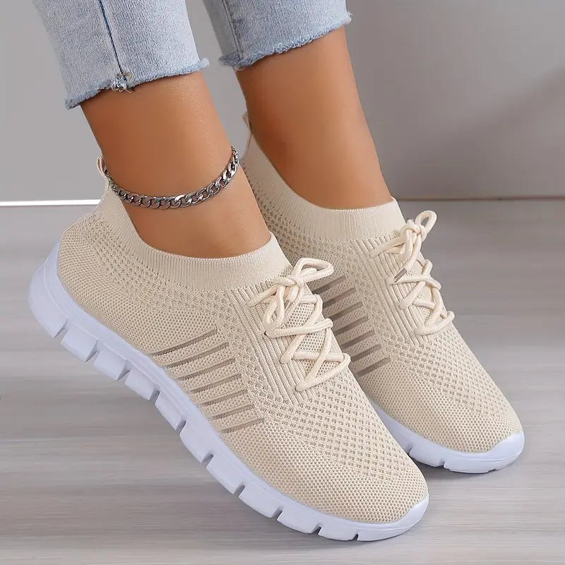 Celia - Atmungsaktive Schnürsenkel Lauftrainer Turnschuhe 5