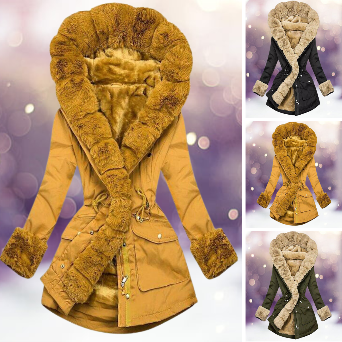 Chamyle - Die warme Mode Jacke mit kuscheligem Plüsch Futter. 2