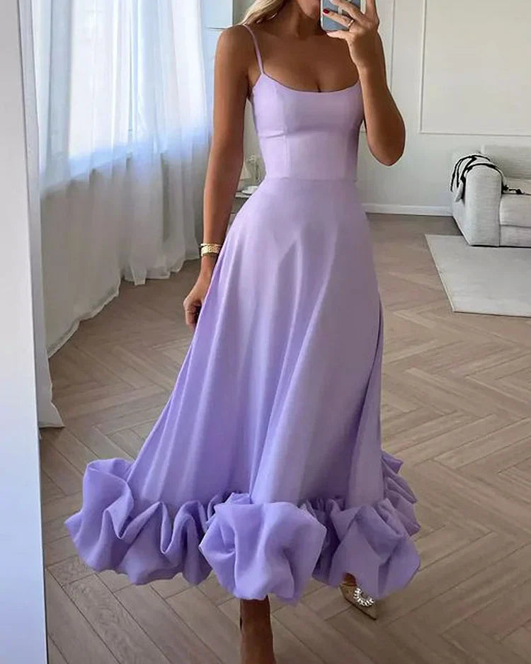 Claudi - Elegantes Midikleid - Schick - Luxe Materialen - Ideal für Partys für Damen 2
