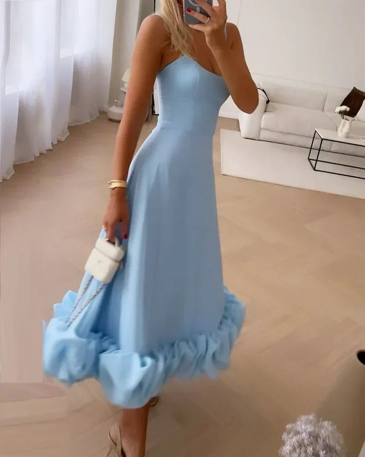 Claudi - Elegantes Midikleid - Schick - Luxe Materialen - Ideal für Partys für Damen 3