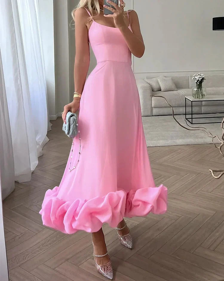 Claudi - Elegantes Midikleid - Schick - Luxe Materialen - Ideal für Partys für Damen 4