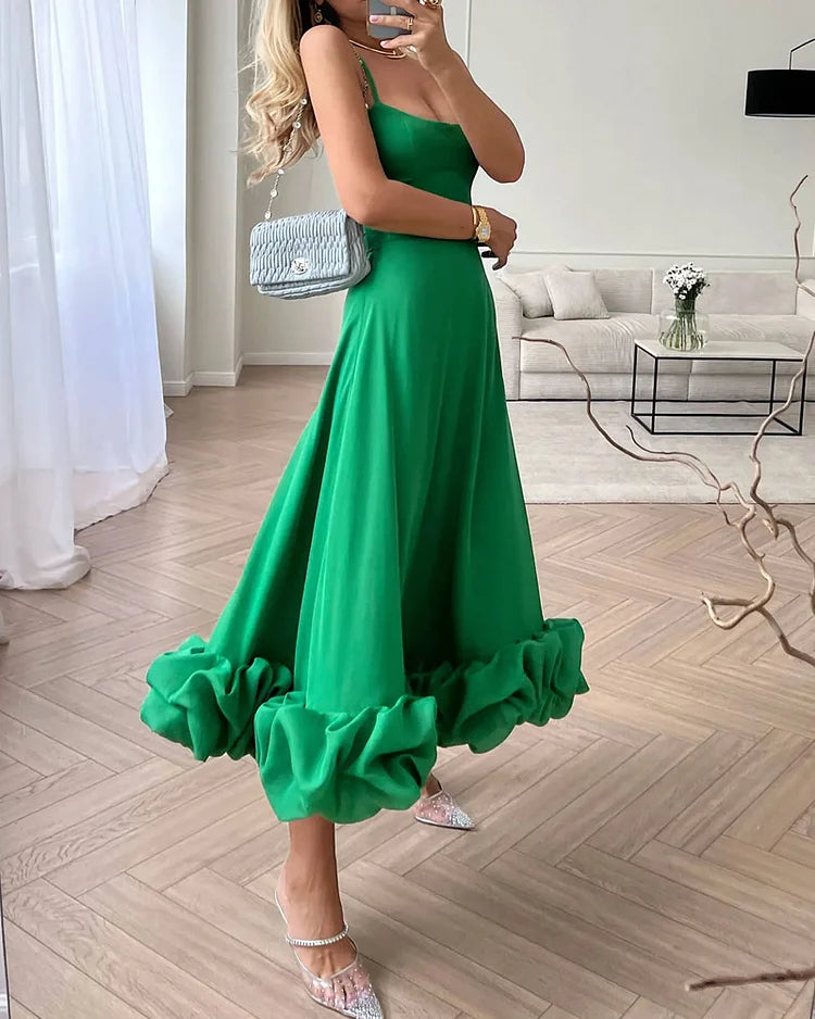 Claudi - Elegantes Midikleid - Schick - Luxe Materialen - Ideal für Partys für Damen 6
