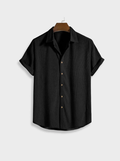Corduroy kurze Hose + hemd kurzarm herren - Old money style 6
