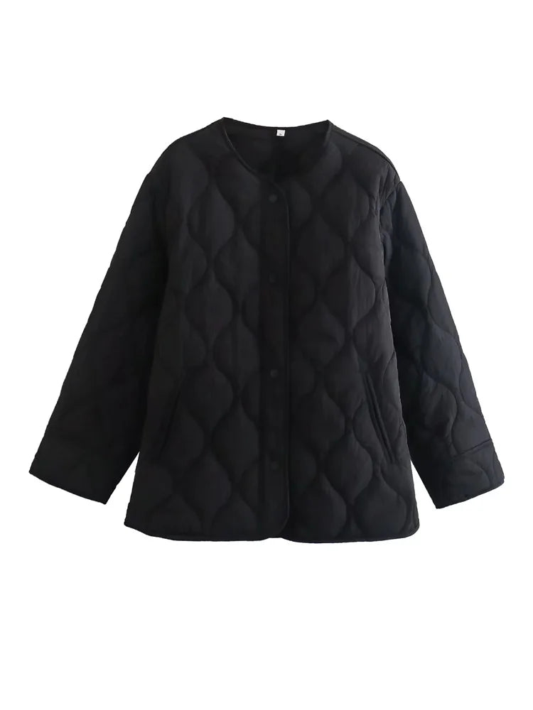 Cori - Gesteppte Oversize-Jacke mit Druckknöpfen 0