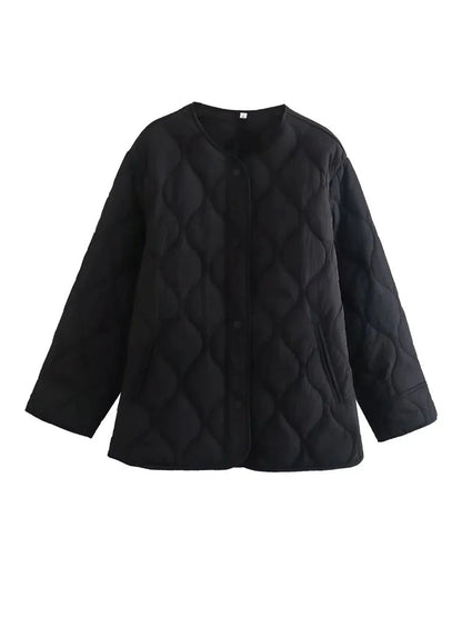 Cori - Gesteppte Oversize-Jacke mit Druckknöpfen 0