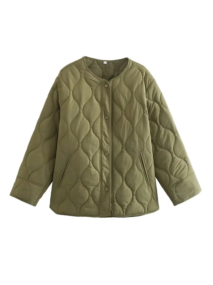 Cori - Gesteppte Oversize-Jacke mit Druckknöpfen 5