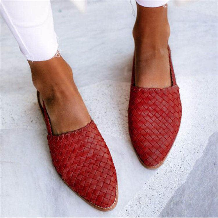 Damen Slipper – Handgeflochtene Sommerschuhe mit offenem Fersenbereich 2