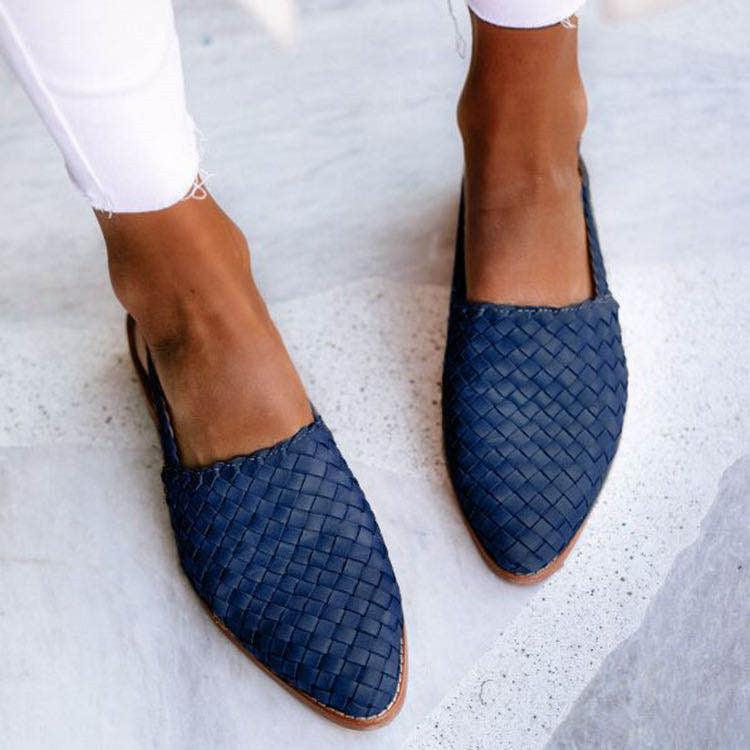 Damen Slipper – Handgeflochtene Sommerschuhe mit offenem Fersenbereich 3