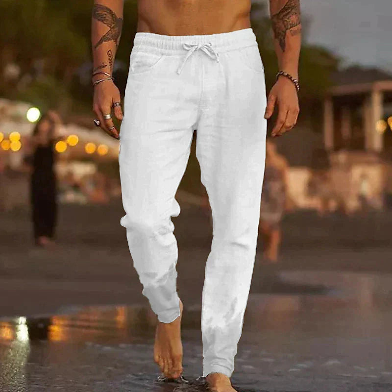 David – lässige leinenhose für herren 3