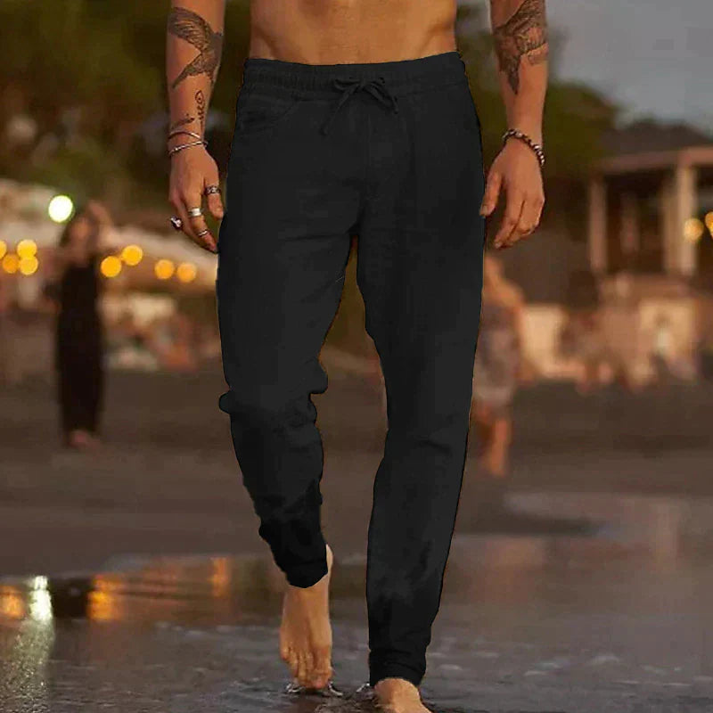David – lässige leinenhose für herren 4