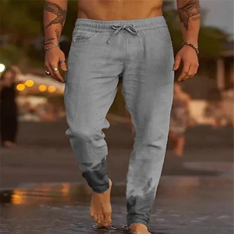 David – lässige leinenhose für herren 5