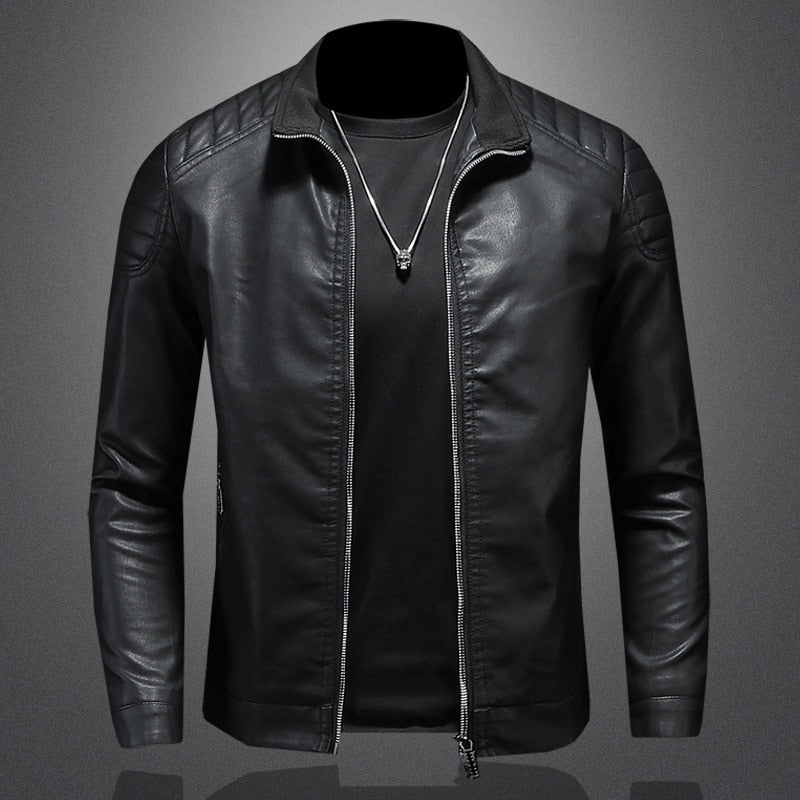 Elegante Lederjacke mit Taschen für Herren | Perfekt für den Alltag 2