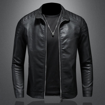 Elegante Lederjacke mit Taschen für Herren | Perfekt für den Alltag 2