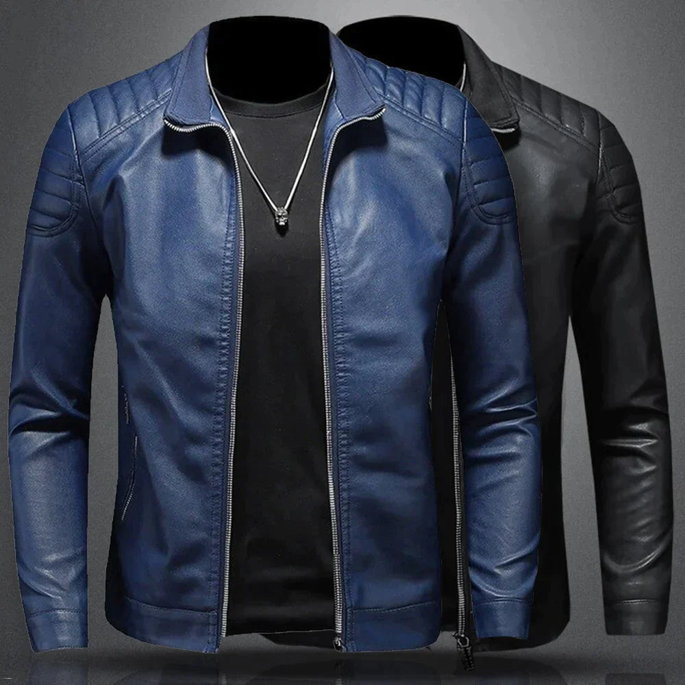 Elegante Lederjacke mit Taschen für Herren | Perfekt für den Alltag 3