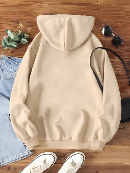 Eleganter Sweat-Pullover-Hoodie mit Katzenprint und Kapuze für Women | Ideal für den Alltag 4