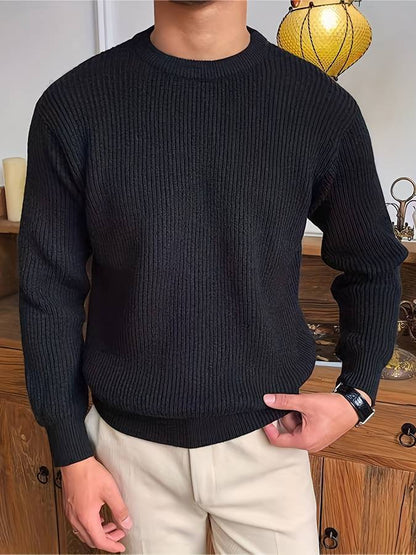 Eleganter strukturierter Pullover 0