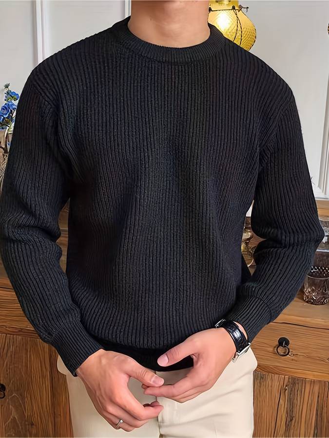 Eleganter strukturierter Pullover 2