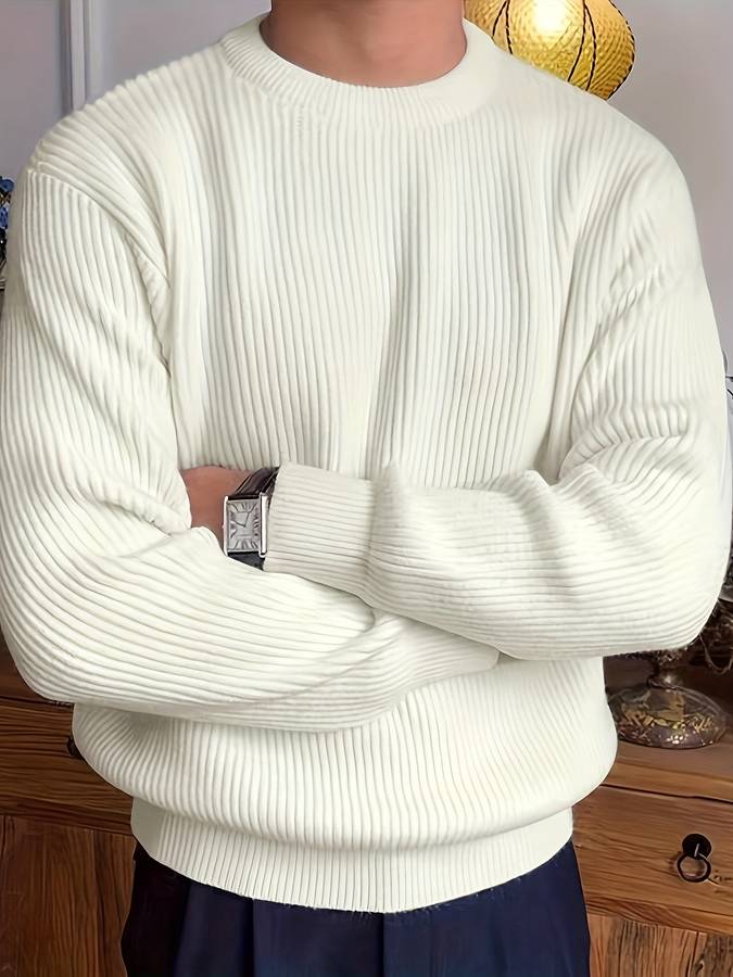Eleganter strukturierter Pullover 4