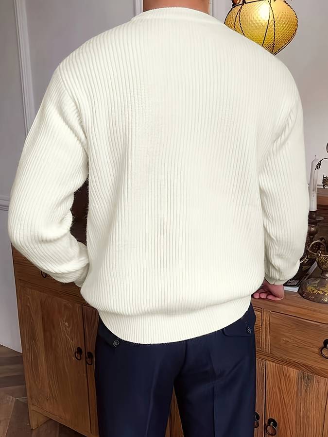 Eleganter strukturierter Pullover 5