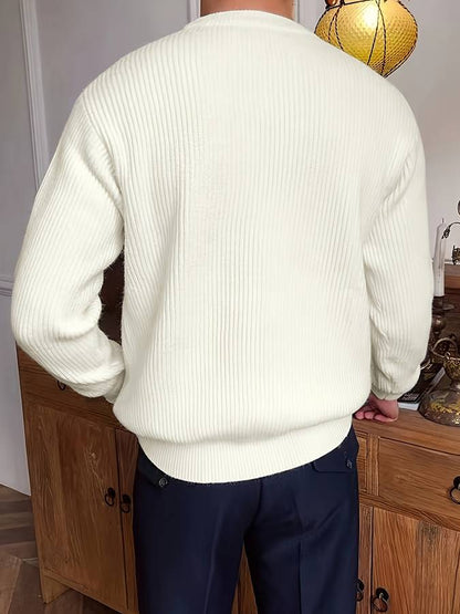Eleganter strukturierter Pullover 5