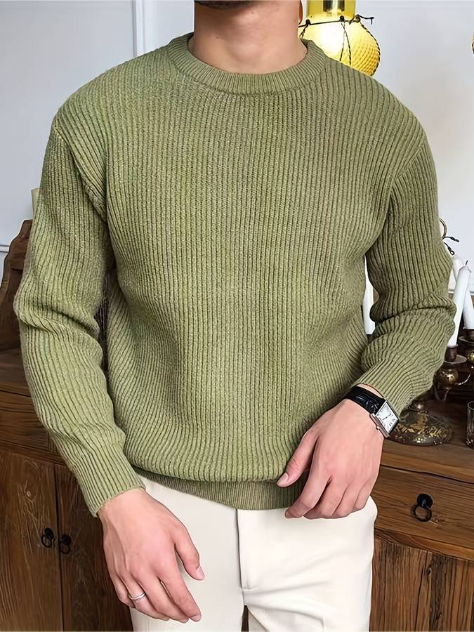 Eleganter strukturierter Pullover 6