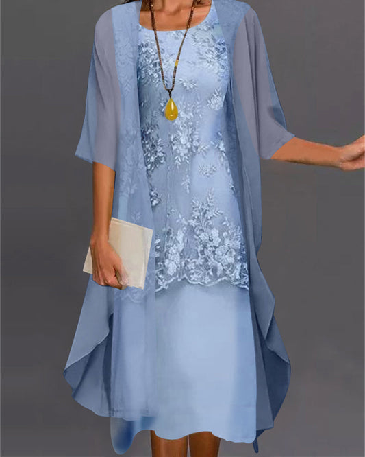 Elegantes Chiffonkleid in zwei Teilen 0
