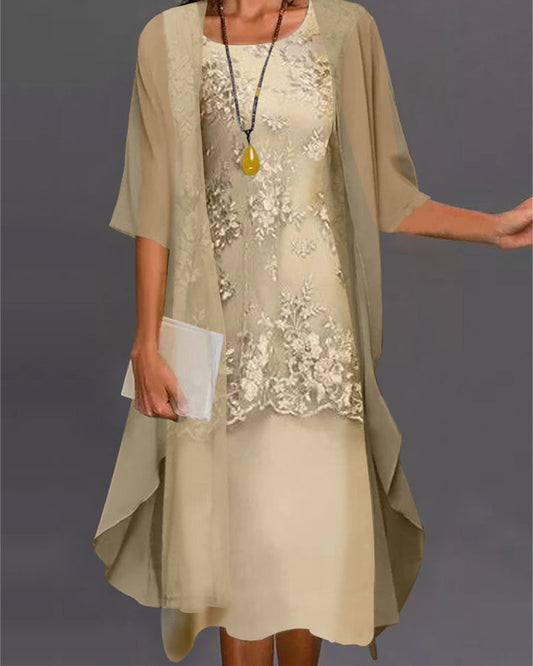 Elegantes Chiffonkleid in zwei Teilen 1