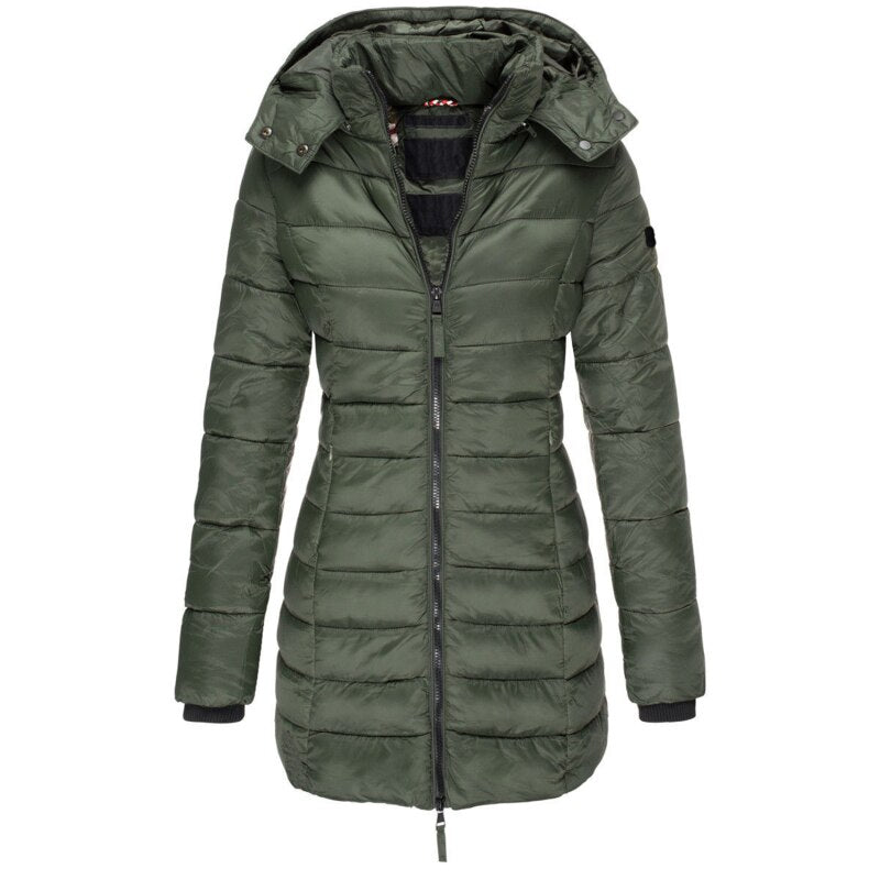 Elisa - Die beste und gemütlichste Daunenjacke mit Kapuze und Reißverschluss 2