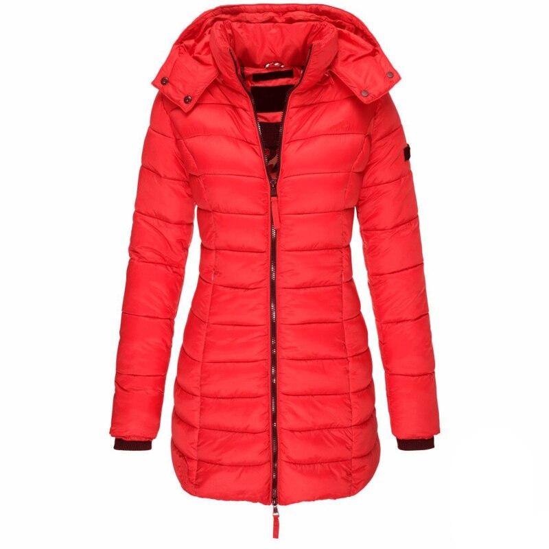 Elisa - Die beste und gemütlichste Daunenjacke mit Kapuze und Reißverschluss 4