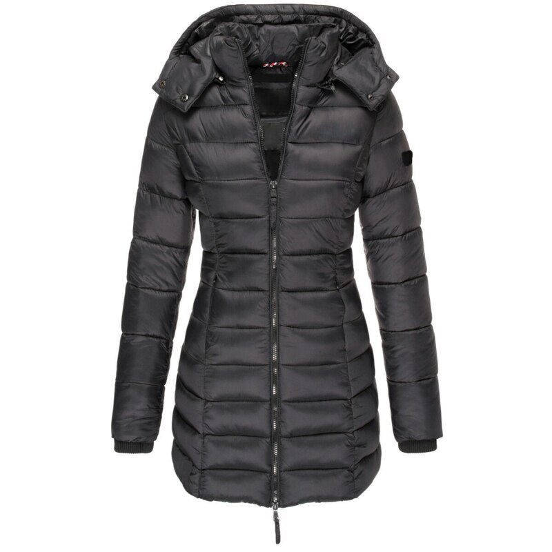 Elisa - Die beste und gemütlichste Daunenjacke mit Kapuze und Reißverschluss 5