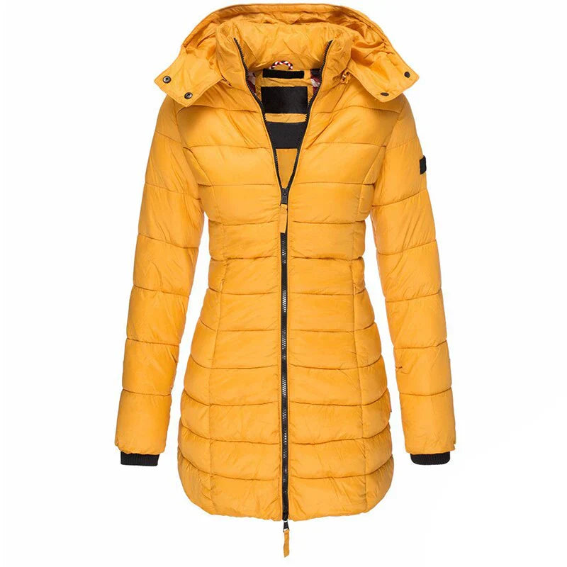 Elisa | daunenjacke mit kapuze und reißverschluss 1