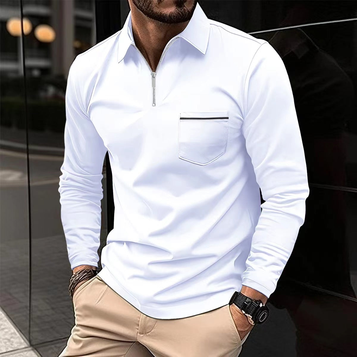 Ethan – klassisches langarm poloshirt für den frühling 9