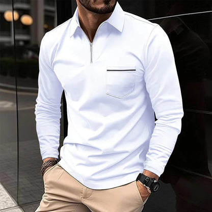 Ethan – klassisches langarm poloshirt für den frühling 9