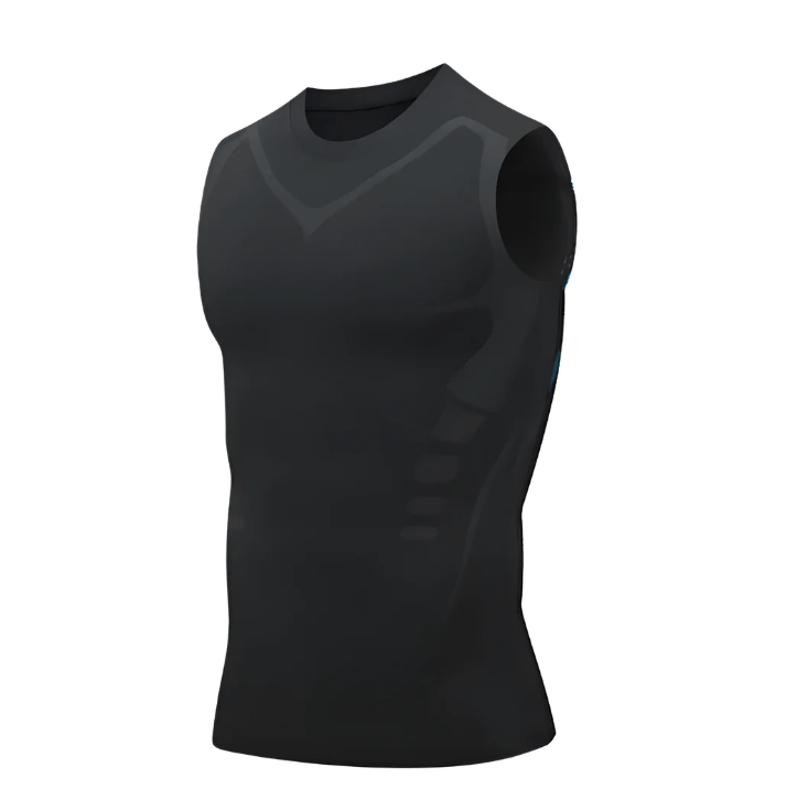 Formender Herren Kompressions-Tanktop mit Kühltechnologie – Figurformendes Muskelshirt gegen Gynäkomastie und Haltungsschwäche 0