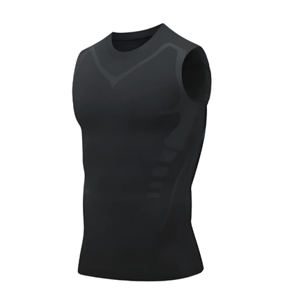 Formender Herren Kompressions-Tanktop mit Kühltechnologie – Figurformendes Muskelshirt gegen Gynäkomastie und Haltungsschwäche 0