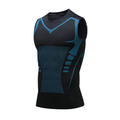 Formender Herren Kompressions-Tanktop mit Kühltechnologie – Figurformendes Muskelshirt gegen Gynäkomastie und Haltungsschwäche 1