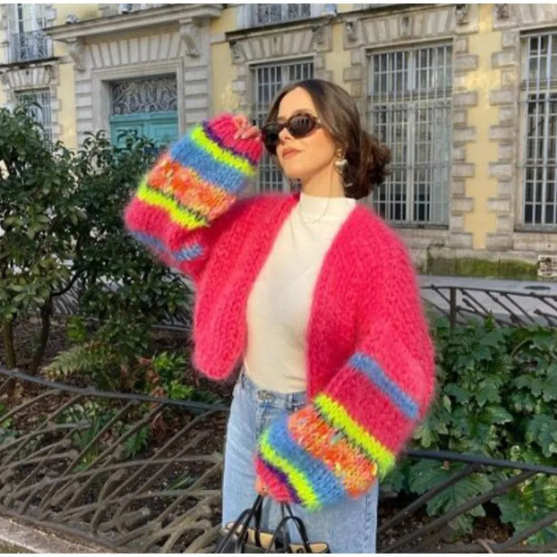 Frances - Gestreifter offener Pullover 2