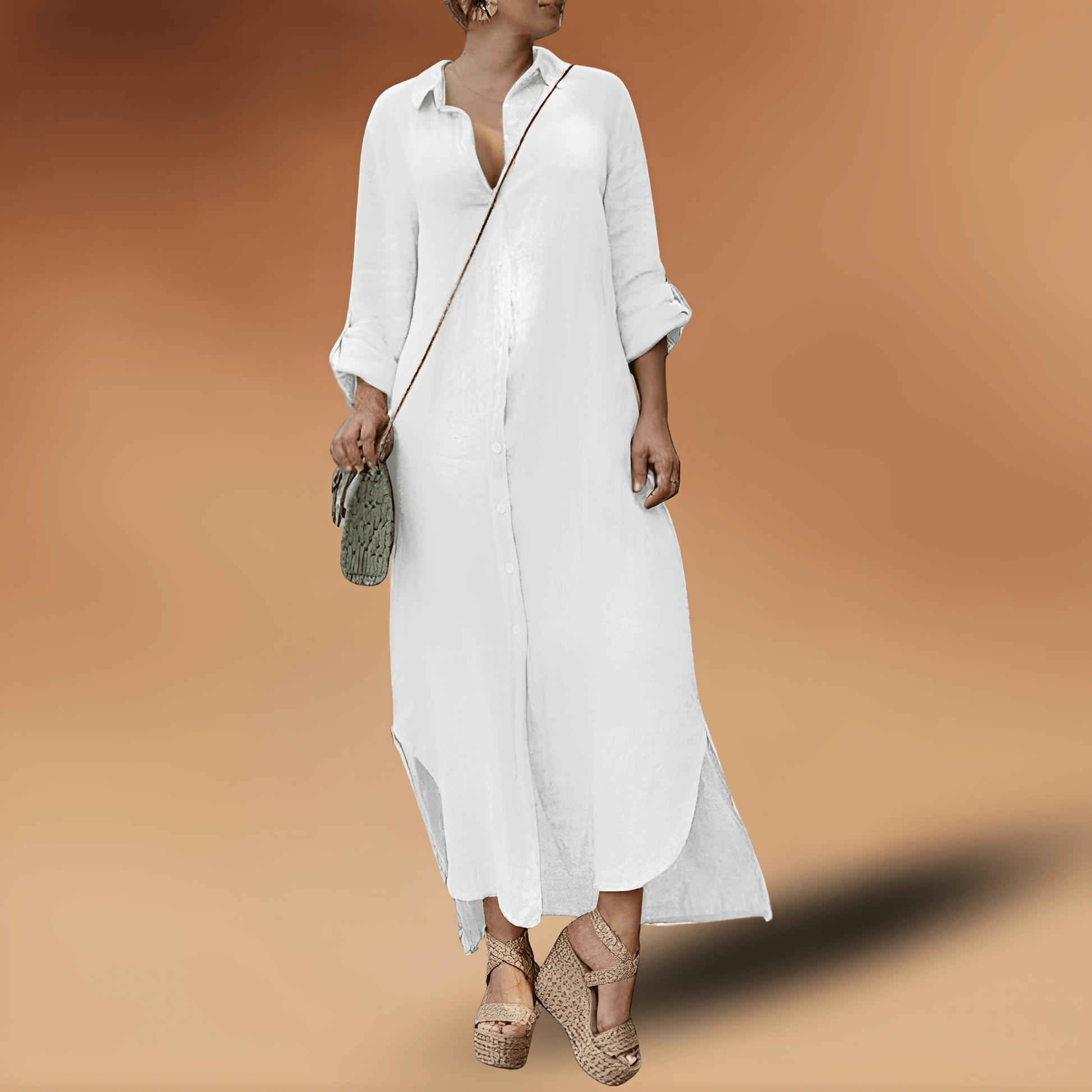 Francien - Elegantes Leinenkleid 0