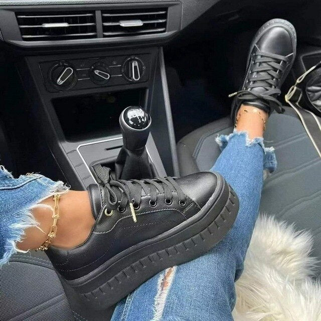 Francine Plateau-Sneaker – Modische & Bequeme Turnschuhe mit dicker Sohle für Streetwear & Alltag 2