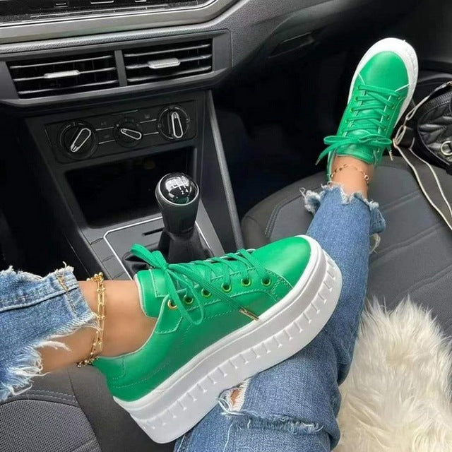 Francine Plateau-Sneaker – Modische & Bequeme Turnschuhe mit dicker Sohle für Streetwear & Alltag 3