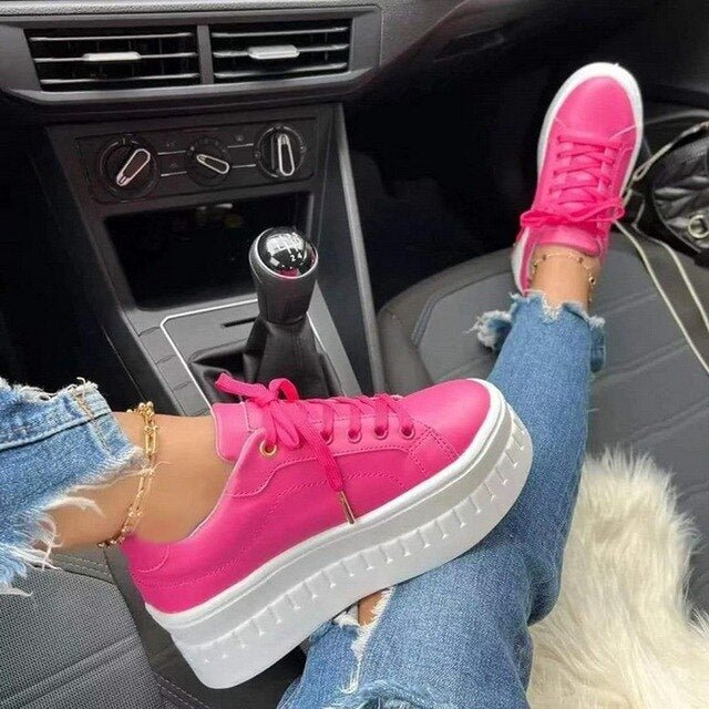 Francine Plateau-Sneaker – Modische & Bequeme Turnschuhe mit dicker Sohle für Streetwear & Alltag 4