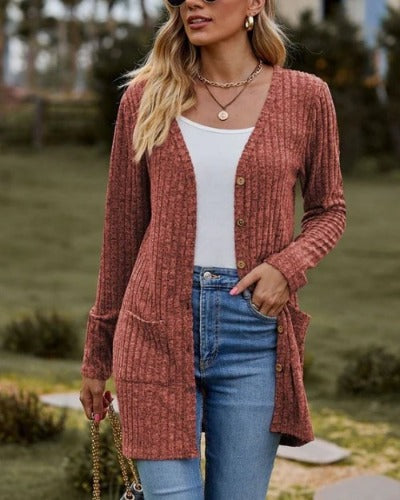 Gisela - Langärmelige Damen-Strickjacke 0