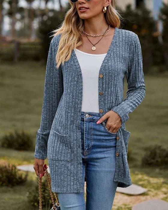 Gisela - Langärmelige Damen-Strickjacke 1