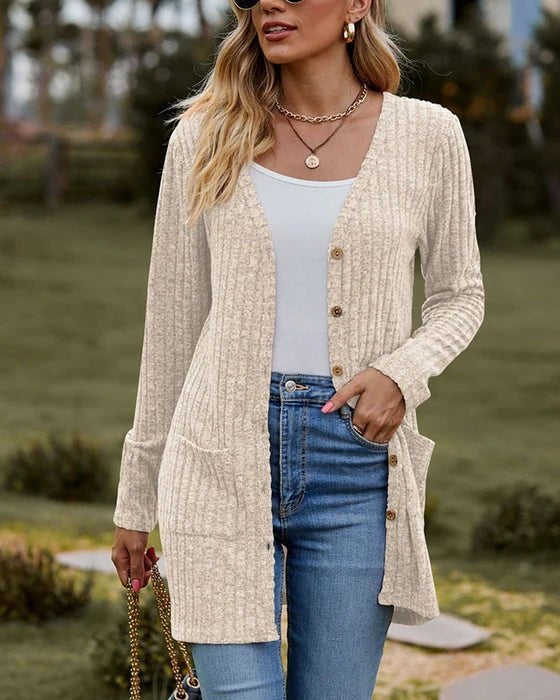 Gisela - Langärmelige Damen-Strickjacke 2