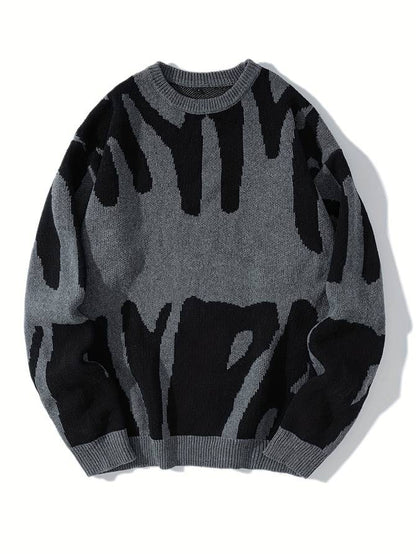 Grauer Pullover für Männer 0