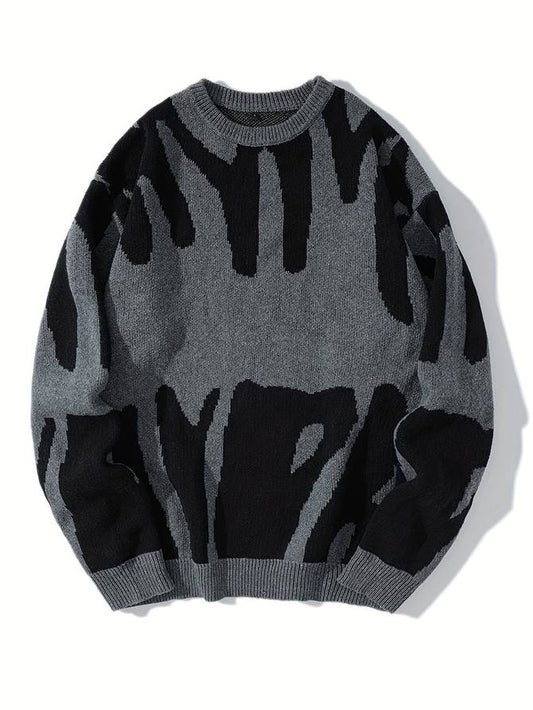 Grauer Pullover für Männer 0